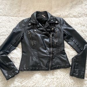 Free People Size 2 Black Leather Jacket!